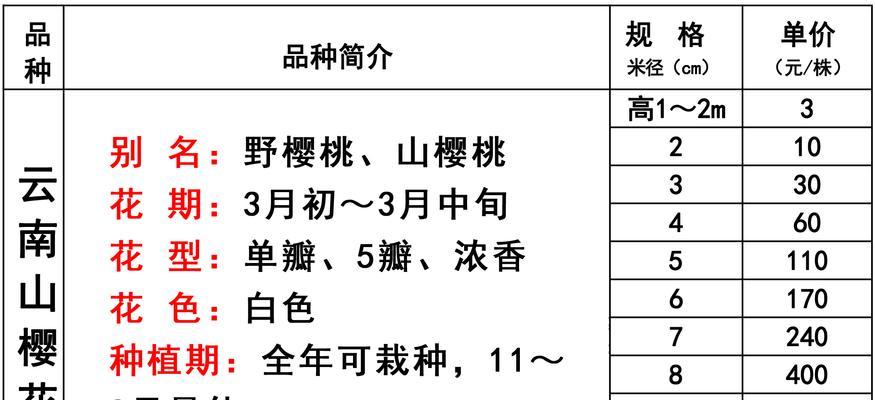 樱花生长速度的奥秘（一年能长多少）