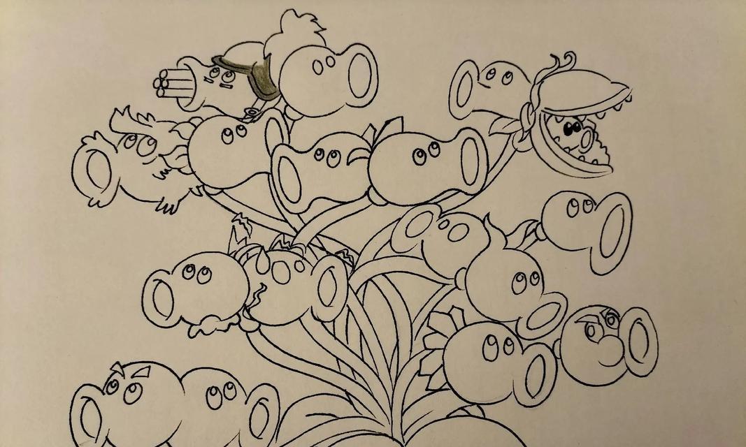 植物大战僵尸中僵尸植物的画法是什么？