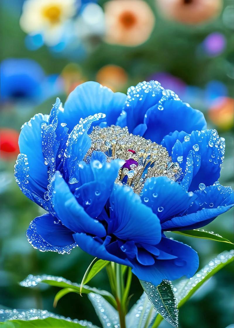 蓝色牡丹花的寓意是什么？蓝色牡丹代表什么？