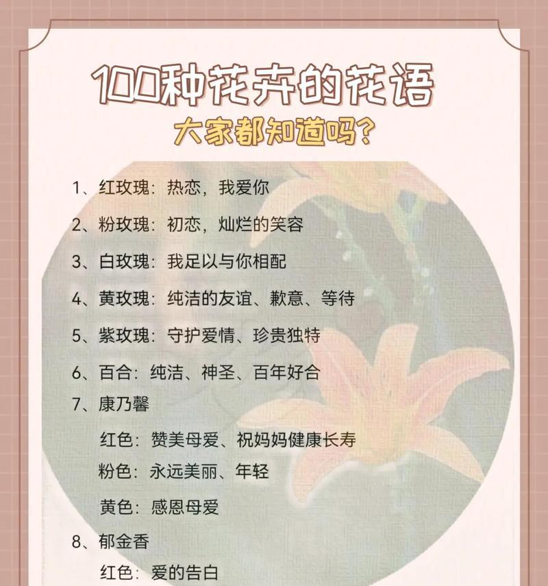 珍爱花朵的花语是什么？如何表达对花朵的珍爱之情？