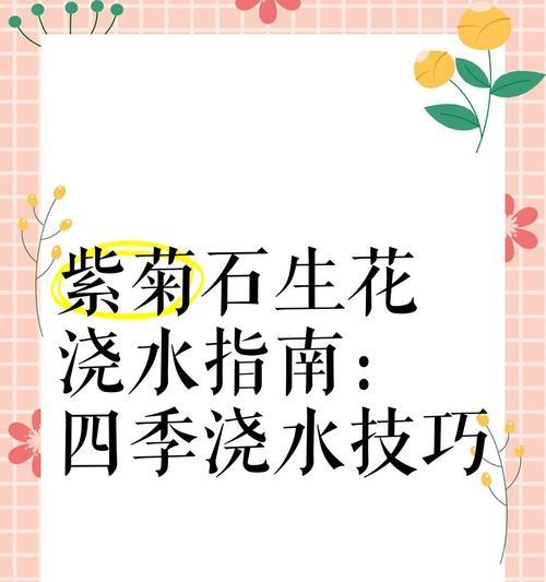 四季树如何正确浇水？有哪些注意事项？