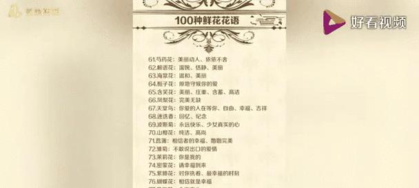 特色花语是什么？送花时如何表达特色花语？