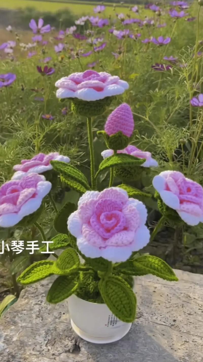 钩织花中富贵的象征是什么？如何通过钩织表达富贵的寓意？